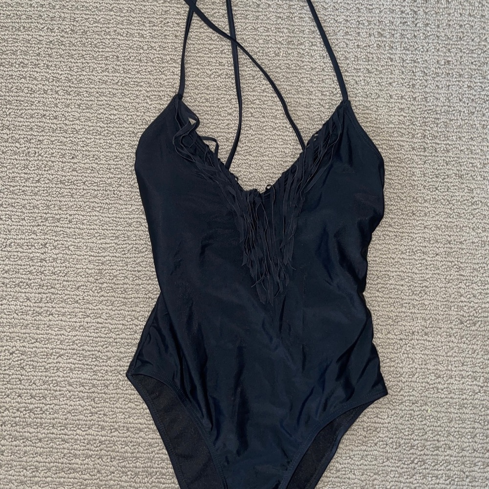 Women’s Decree One Piece Black Bathing Suit NWT size X-small